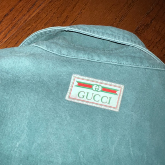 Gucci Green & Red-Chevron Jacket - Picture 4 of 7